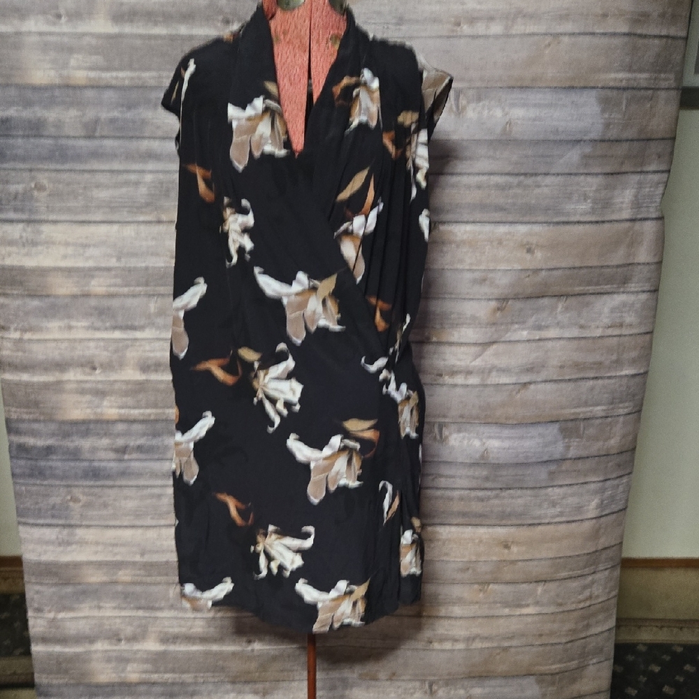 All Saints Monochrome Patterned Dress